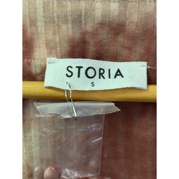 Storia Women’s Crop Tie Dye Top – Size Small‎ – Linen Blend - Picture 7 of 8